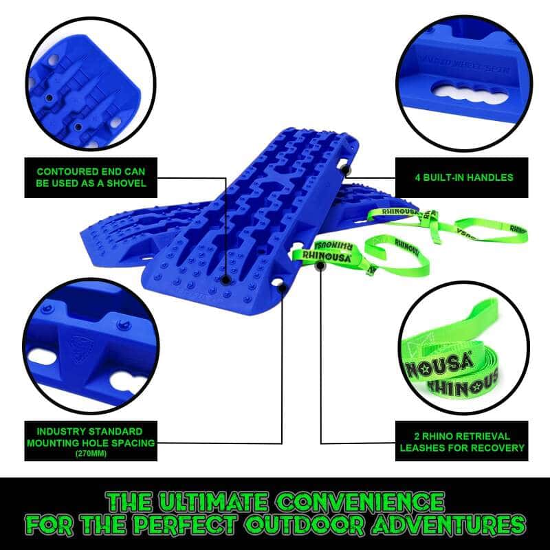Rhino USA — Rhino USA Recovery Traction Boards - Blue (Pair)
Vehicle Mat - view 4