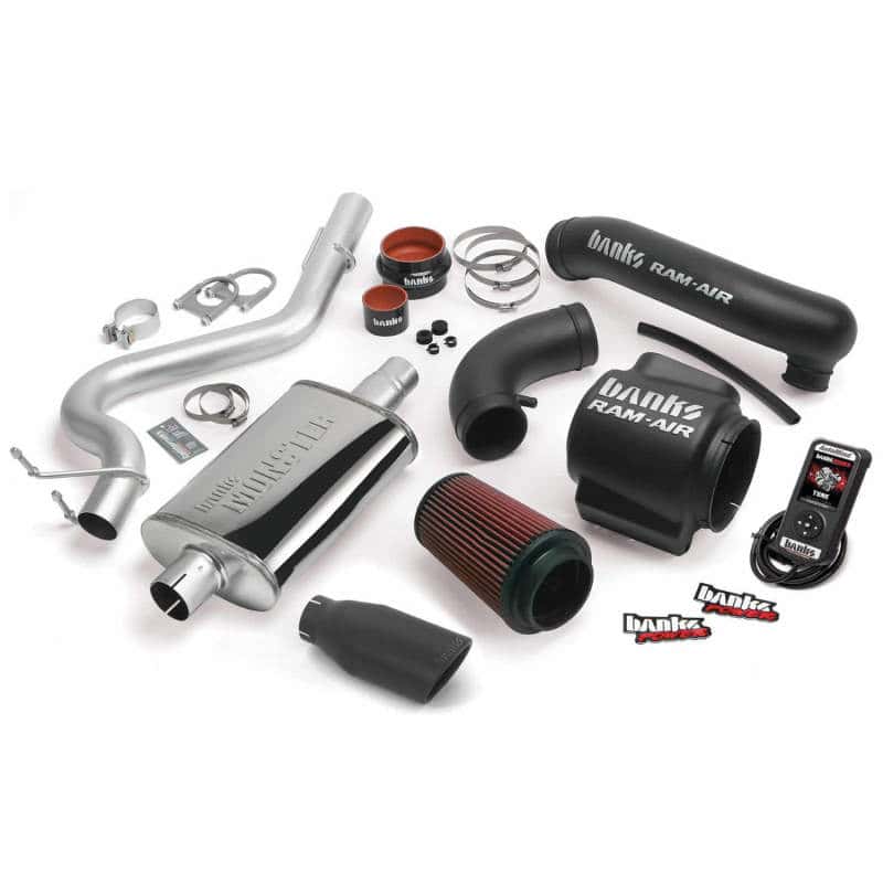 Banks Power — Banks Power 98-99 Jeep 4.0L Wrangler Stinger System - SS Single Exhaust w/ Black Tip
Stinger Bundle w/Tip
Power/Efficiency Sys - view 1