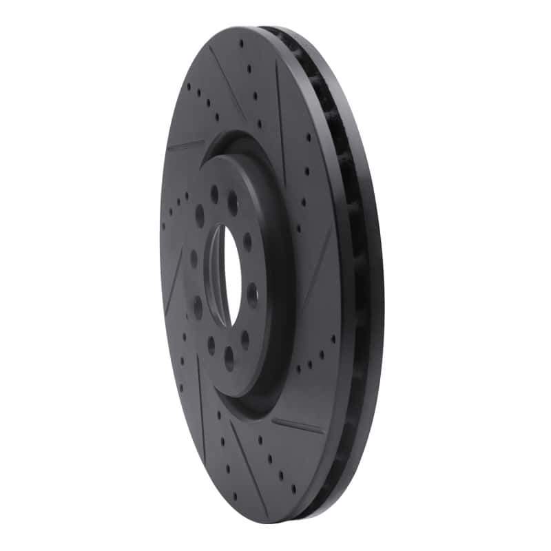 R1 Concepts — R1 14-25 Alfa Romeo Tonale Front Right Drilled & Slotted Black Brake Rotor
R1 Brake Rotor Drill - view 2