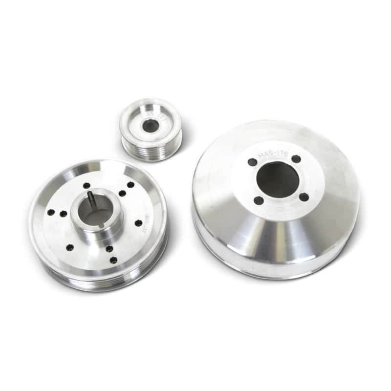 BBK — BBK 96-01 Mustang 4.6 GT Cobra Underdrive Pulley Kit - Lightweight CNC Billet Aluminum (3pc)
Under Drive Pulleys
Pulley Kit - view 6