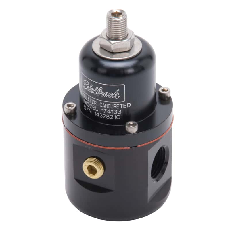 Edelbrock — Edelbrock Fuel Pressure Regulator Carbureted 160 GPH 5-10 PSI 3/8In In/Out 3/8In Return Black
PUMPS - view 5
