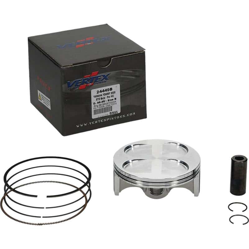 Vertex Pistons — Vertex Piston 21-23 Yamaha WR 450 F 450cc Forged High Compression Piston Kit 13.8:1 Comp. - view 2