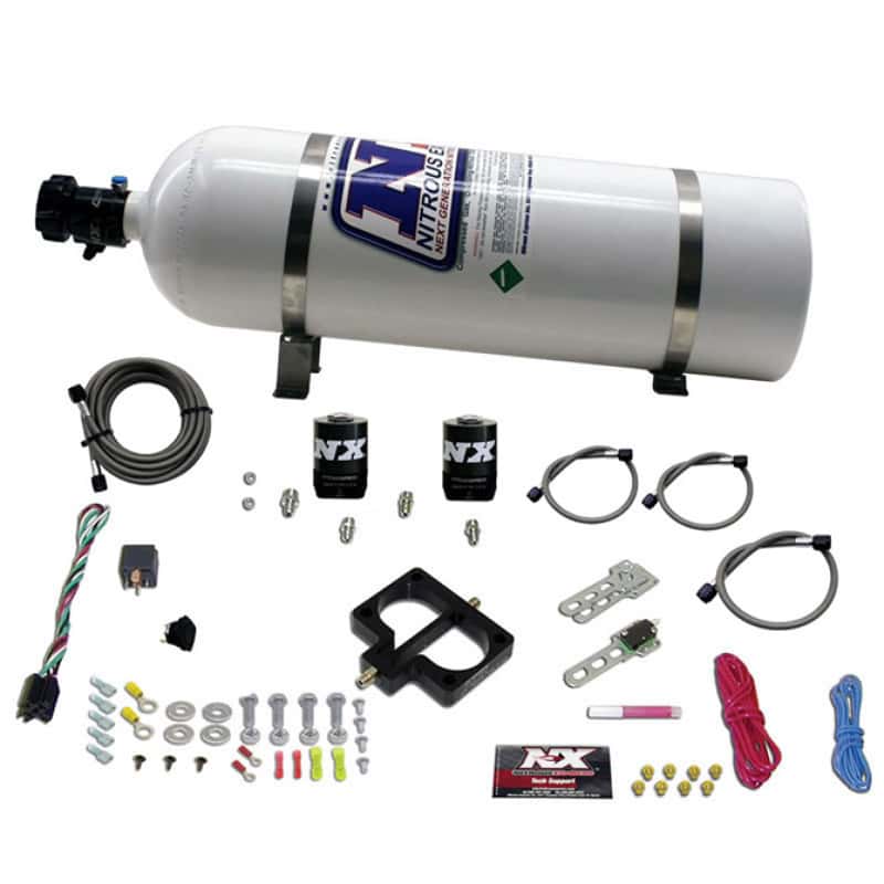 Nitrous Express — Nitrous Express Dodge TBI (Magnum) Nitrous Plate Kit (Magnum Engine) w/15lb Bottle
Injection System Kit
N2OSys - view 2