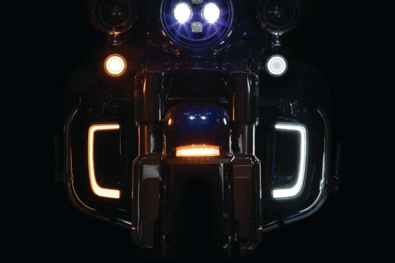 Kuryakyn — Kuryakyn Tracer L.E.D. Front Turn Signal Insert, White/Amber Light, Smoke Lens 1157 - view 7
