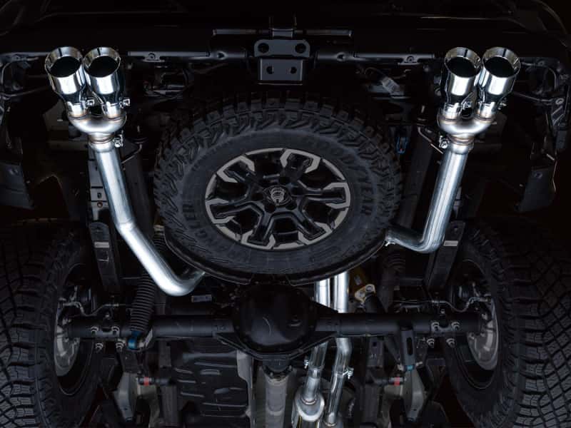 AWE Tuning — AWE Tuning 22-23 GMC Sierra 1500 AT4X 6.2L 0FG Catback Split Dual (Flat Bumper) - Chrome Silver Tips
0FG Catback - view 10