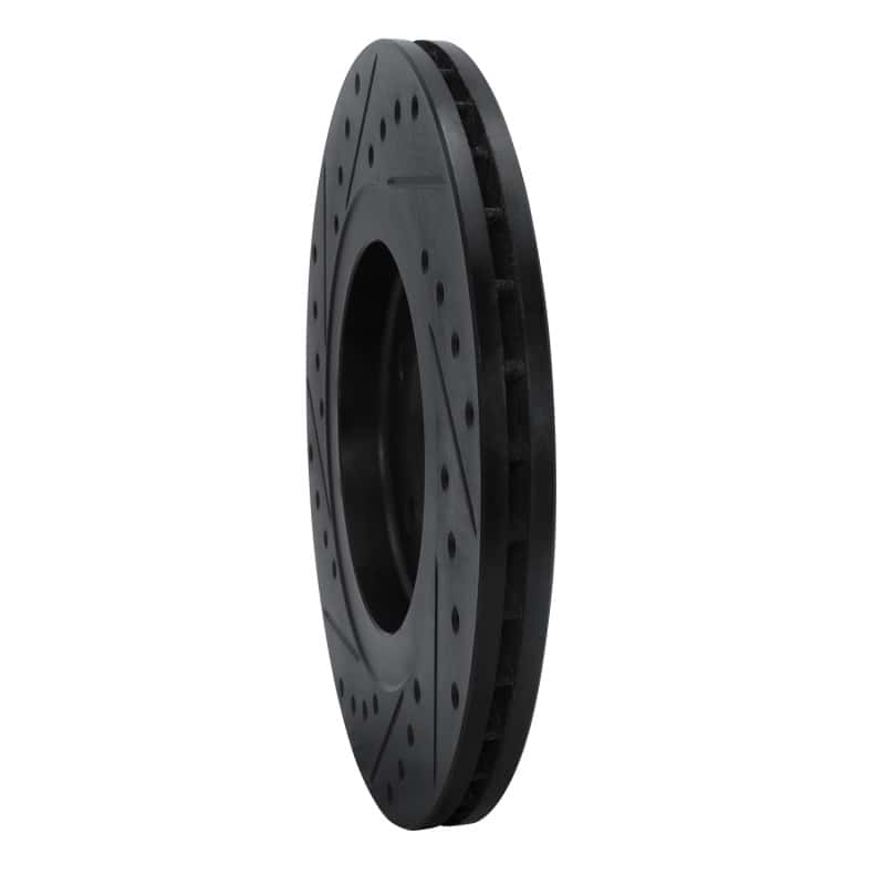 R1 Concepts — R1 92-95 Volkswagen CORRADO Front Right Drilled & Slotted Black Brake Rotor
R1 Brake Rotor Drill - view 4