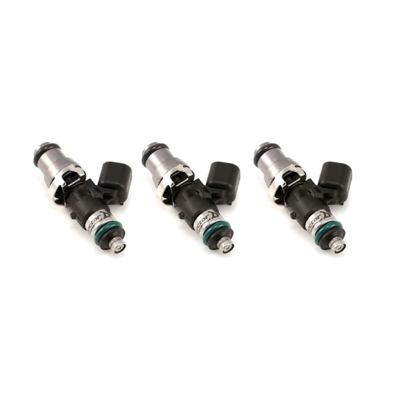 Injector Dynamics — Injector Dynamics 1340cc Injectors - 48mm Length - 14mm Grey Top - 14mm Lower O-Ring (Set of 3) - view 1