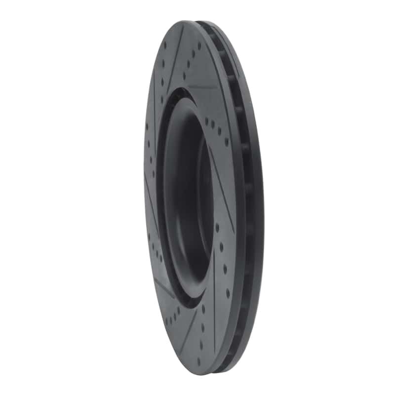 R1 Concepts — R1 09-14 Mini Cooper (Excl Clubman) Front Right Drilled & Slotted Black Brake Rotor
Disc Brake Rotor - view 4