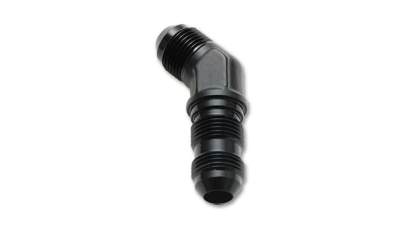 Vibrant — Vibrant -6AN Bulkhead Adapter 45 Degree Elbow Fitting - Anodized Black Only
-6AN45DegBulkheadAdp
6AN45DegBulkhdAdptr
AN Fitting - view 1