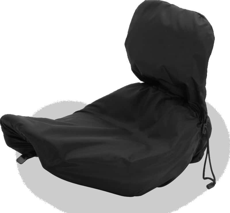 Mustang Motorcycle — Mustang Harley Solo Seat w/Driver Backrest Rain Covers - Black - view 2