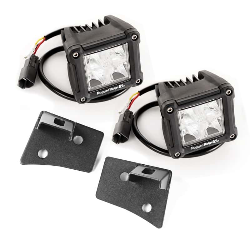 Rugged Ridge — Rugged Ridge 07-18 Jeep Wrangler JK Dual Cube Windshield LED Kit w/ Brackets
OFFROAD_LIGHTING
OrdRacingLampKt - view 1