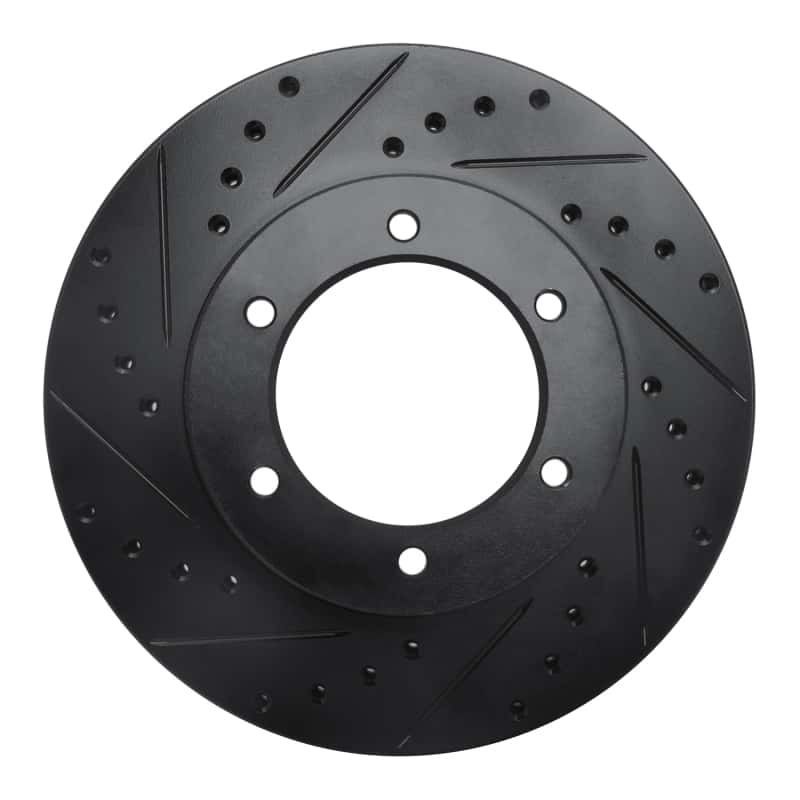 R1 Concepts — R1 91-98 Toyota 4Runner Front Left Drilled & Slotted Black Brake Rotor
R1 Brake Rotor Drill - view 1