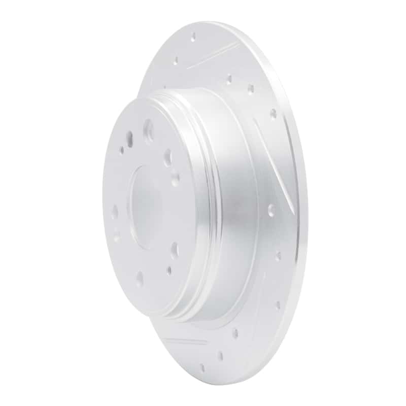 R1 Concepts — R1 02-04 Honda CR-V Rear Left Drilled & Slotted Silver Brake Rotor
R1 Brake Rotor Drill - view 2