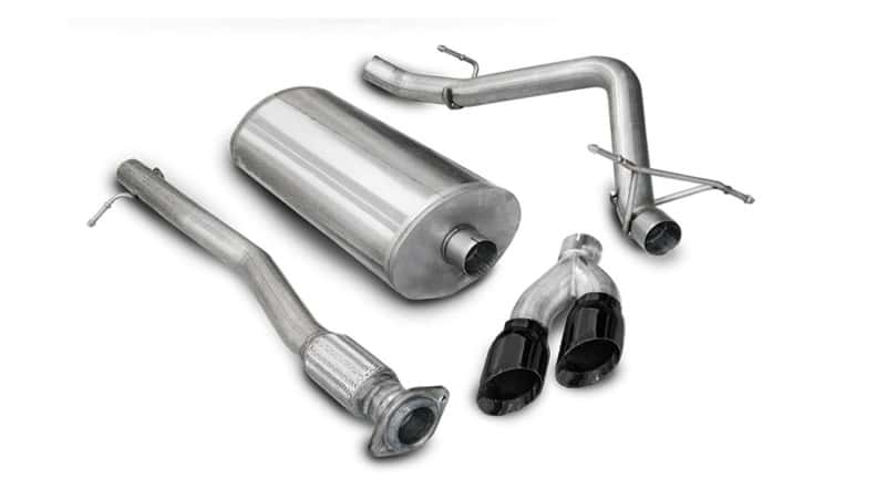 CORSA Performance — Corsa 10-10 GMC Sierra Denali 6.2L V8 3in Cat-Back Single Side w Twin 4in Black Pro-Series T
Exhaust - view 1