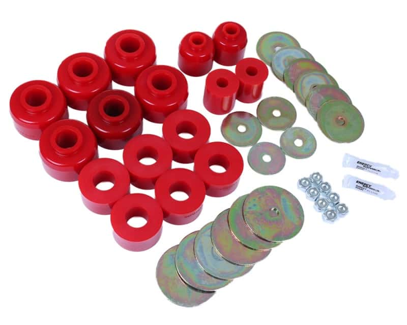 Energy Suspension — Energy Suspension 03-09 Toyota 4Runner/GX470 / 07-14 FJ Cruiser Red Body Mount Bushing Set
BodyMntBshKt - view 3
