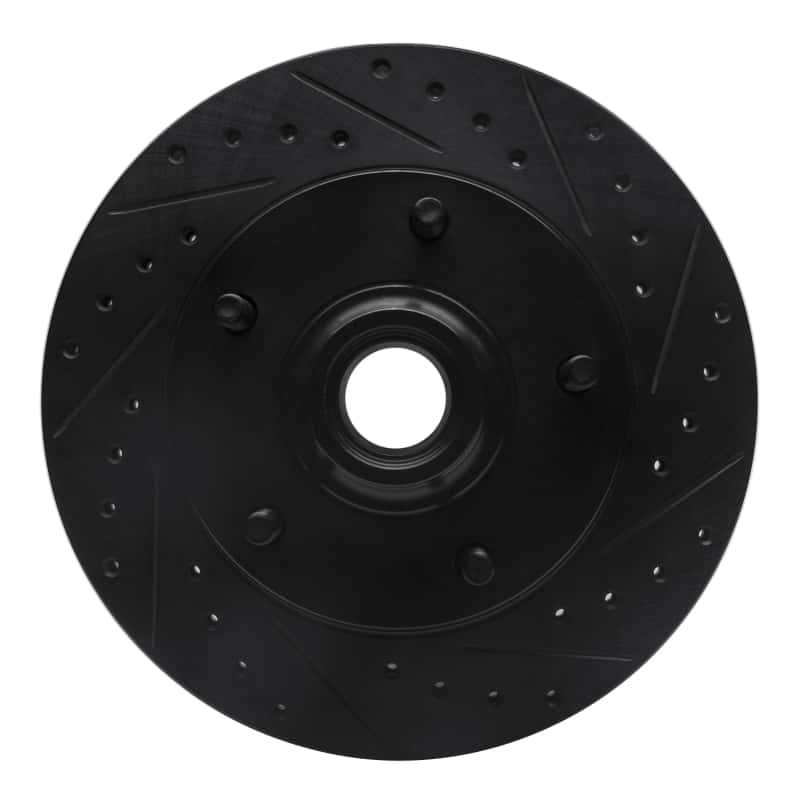 R1 Concepts — R1 73-93 Ford E-100 Econoline Front Right Drilled & Slotted Black Brake Rotor
R1 Brake Rotor Drill - view 1