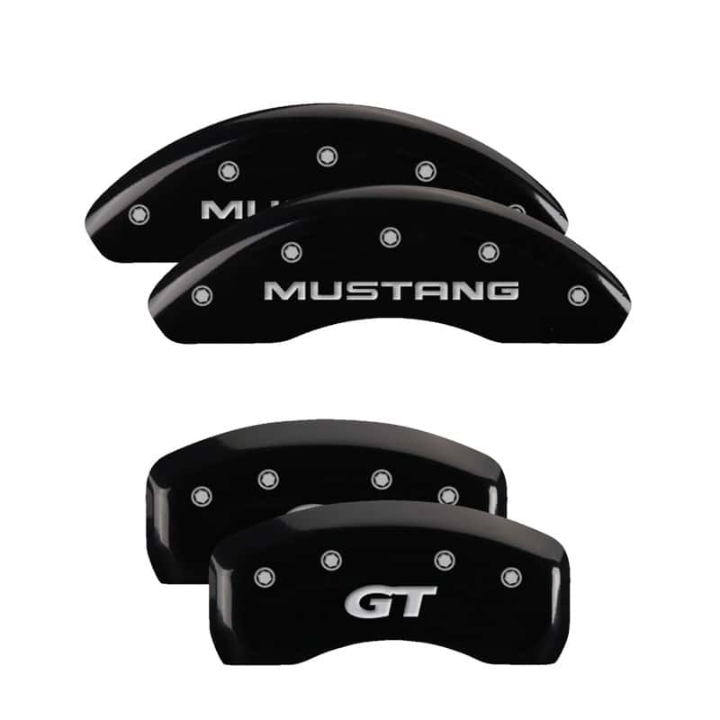 MGP — MGP 4 Caliper Covers Engraved Front Mustang Engraved Rear SN95/GT Black finish silver ch
Caliper Covers - view 1