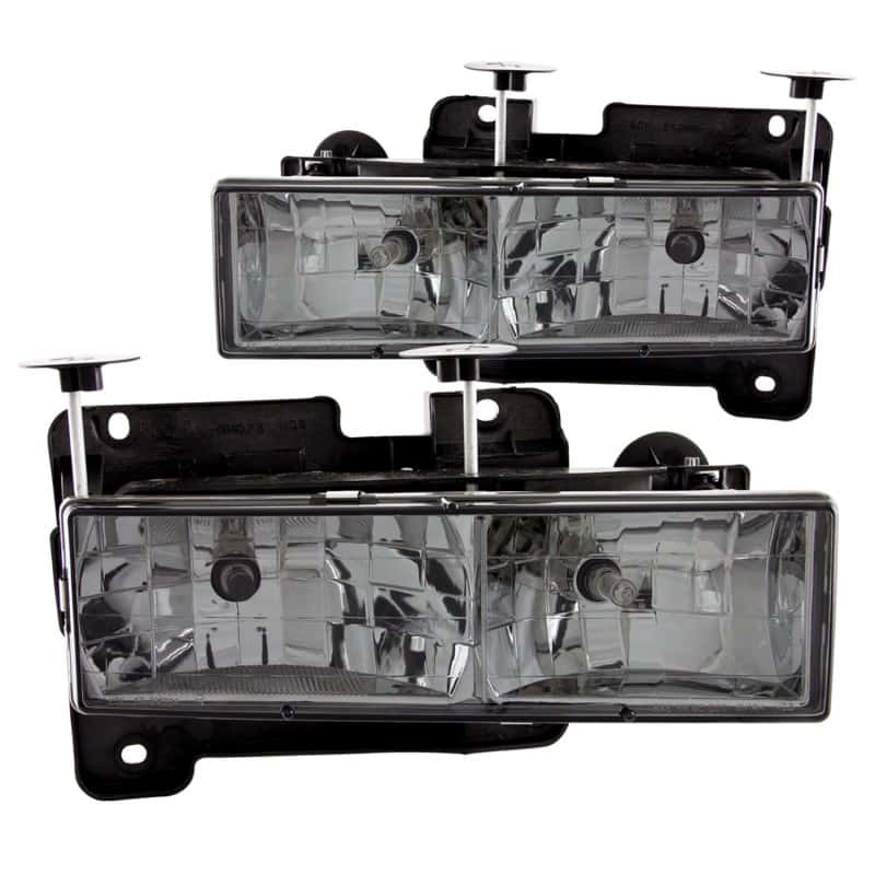 ANZO — ANZO 1988-1998 Chevrolet C1500 Crystal Headlights w/ Smoke Lens
Head Light Set
HdLtSet - view 1