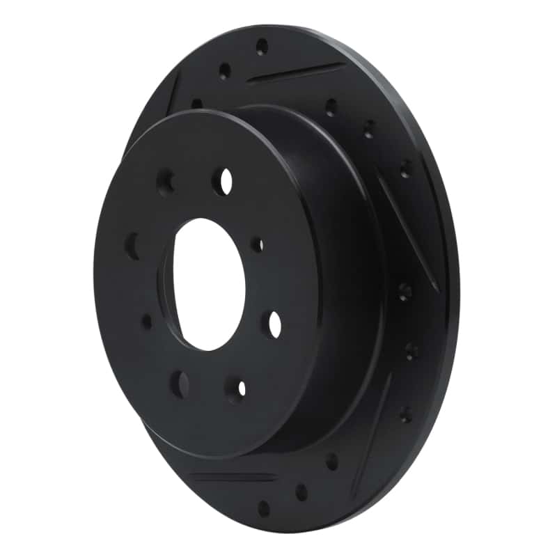 R1 Concepts — R1 88-01 Acura Integra Rear Left Drilled & Slotted Black Brake Rotor
R1 Brake Rotor Drill - view 2