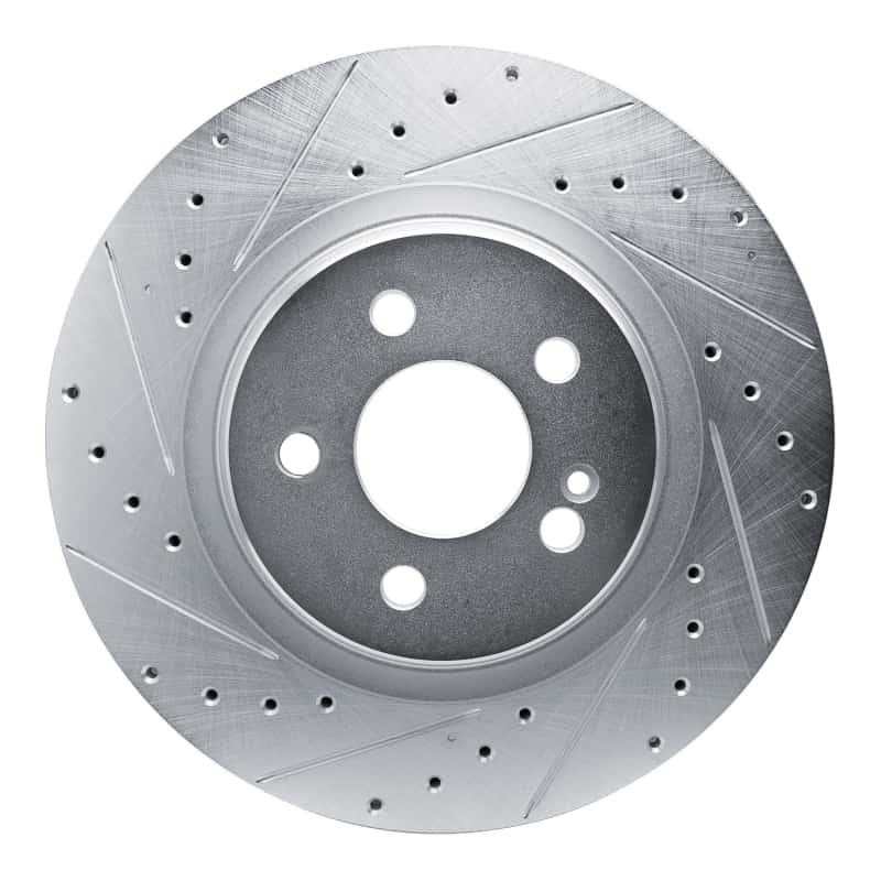 R1 Concepts — R1 20-26 Mercedes-Benz GLS450 Rear Left Drilled & Slotted Silver Brake Rotor
R1 Brake Rotor Drill - view 1