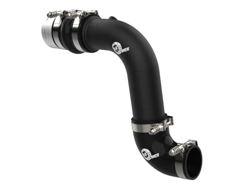 aFe — aFe 23-24 Ford F250/F350 Super Duty V8-6.7L BladeRunner 3 In. Aluminum Cold Charge Pipe- BLK
Cold Charge Pipe - view 1