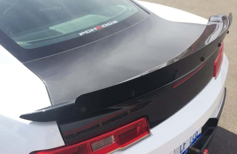 Anderson Composites — Anderson Composites 2014-2015 Chevrolet Camaro Z28 Type-Z28 Style Rear Spoiler w/ Wicker Bill - view 4