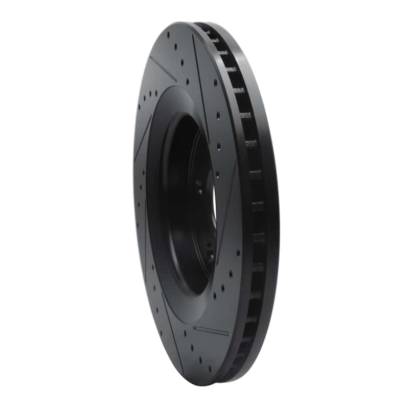 R1 Concepts — R1 06-10 Jeep Grand Cherokee Front Left Drilled & Slotted Black Brake Rotor
R1 Brake Rotor Drill - view 4