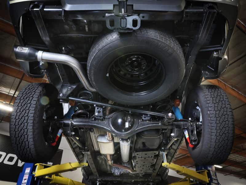 aFe — aFe 2024 Toyota Tacoma L4 2.4L Apollo Series 2.5-3in 409 SS Steel Cat-Back Exhaust w/Black Tips
Cat-Back Exhaust - view 4
