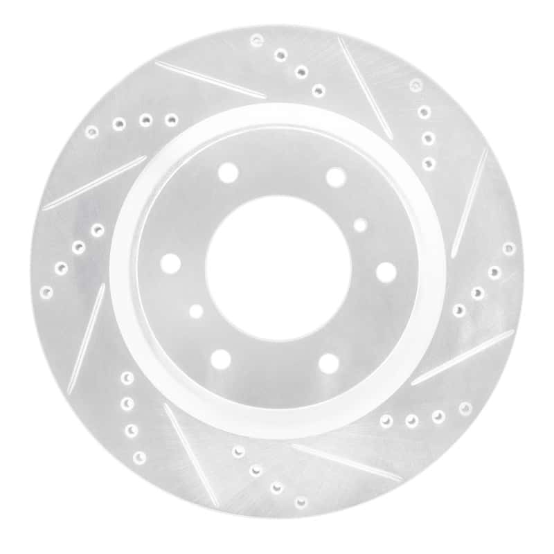 R1 Concepts — R1 08-17 Mitsubishi Montero Limited (Mexico) Front Right Drilled & Slotted Silver Brake Rotor
R1 Brake Rotor Drill - view 1