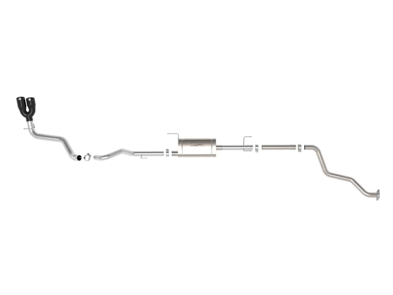 aFe — aFe 2024 Toyota Tacoma L4 2.4L Vulcan Series 2.5-3in 304 SS Steel Cat-Back Exhaust w/Black Tips
Cat-Back Exhaust - view 2