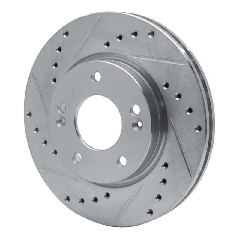 R1 Concepts — R1 07-10 Hyundai Elantra Front Left Drilled & Slotted Silver Brake Rotor
R1 Brake Rotor Drill - view 2