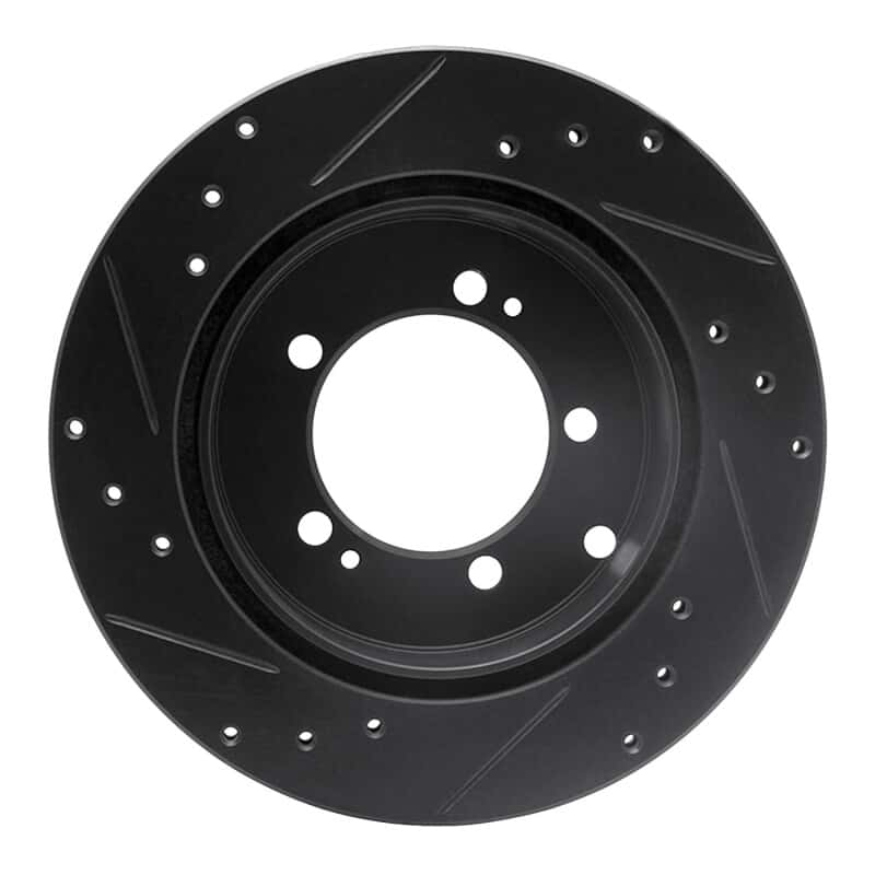 R1 Concepts — R1 91-93 Dodge STEALTH Rear Right Drilled & Slotted Black Brake Rotor
R1 Brake Rotor Drill - view 5