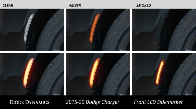 Diode Dynamics — Diode Dynamics 15-21 Dodge Charger LED Sidemarkers - Amber Red (set) - view 6