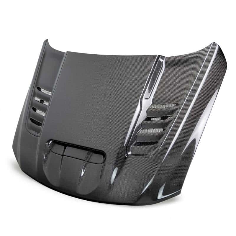 Anderson Composites — Anderson Composites 2021 Dodge RAM TRX Carbon Fiber Hood - OE Style - view 1