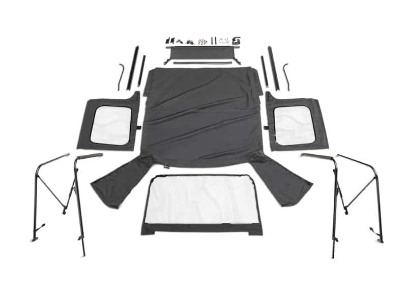 Rampage — Rampage 86-95 Jeep Wrangler CJ7/YJ Complete Top - Black Diamond
Complete Soft Top Kt
Top-Soft - view 1