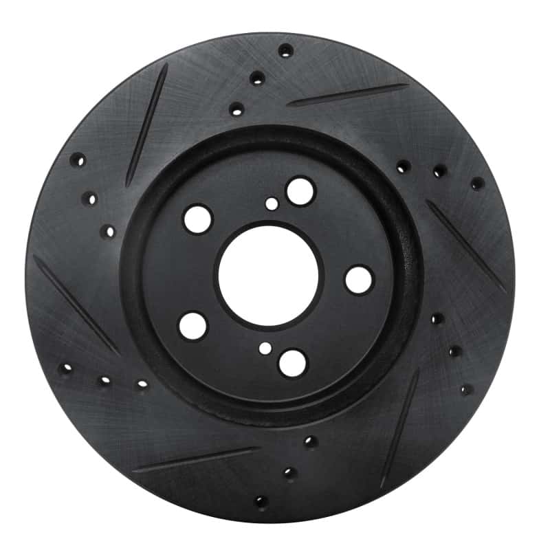 R1 Concepts — R1 16-22 Toyota Corolla (US/Canada) Front Right Drilled & Slotted Black Brake Rotor
R1 Brake Rotor Drill - view 5