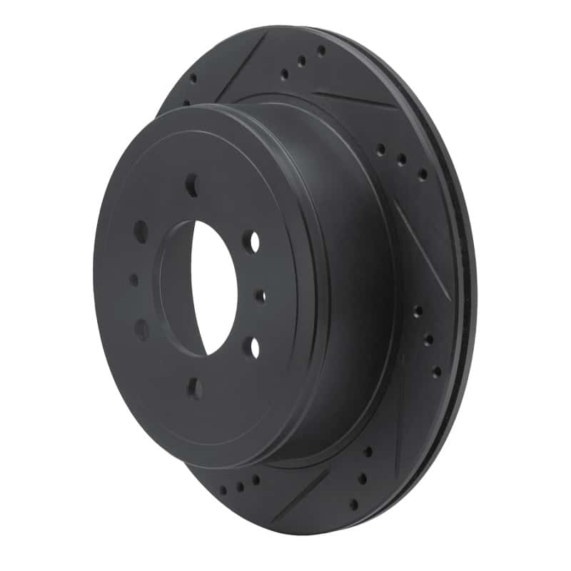 R1 Concepts — R1 04-08 Ford F-150 4WD Front Left Drilled & Slotted Black Brake Rotor
R1 Brake Rotor Drill - view 2