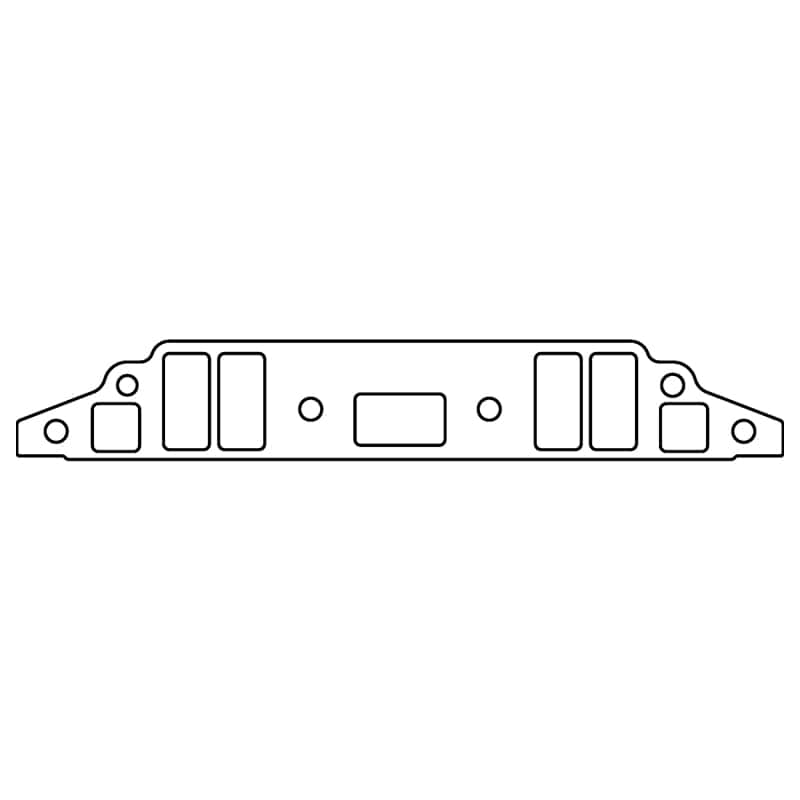 Cometic Gasket — Cometic Buick 400/430 BB V8 .060in Fiber Intake Mani Gasket Set-1.172in x 2.453in Rectangle Port
Intake Gasket Set - view 2
