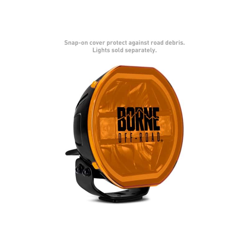 Borne Off-Road — Borne Off-Road 7in Round Light Cover Amber - view 2
