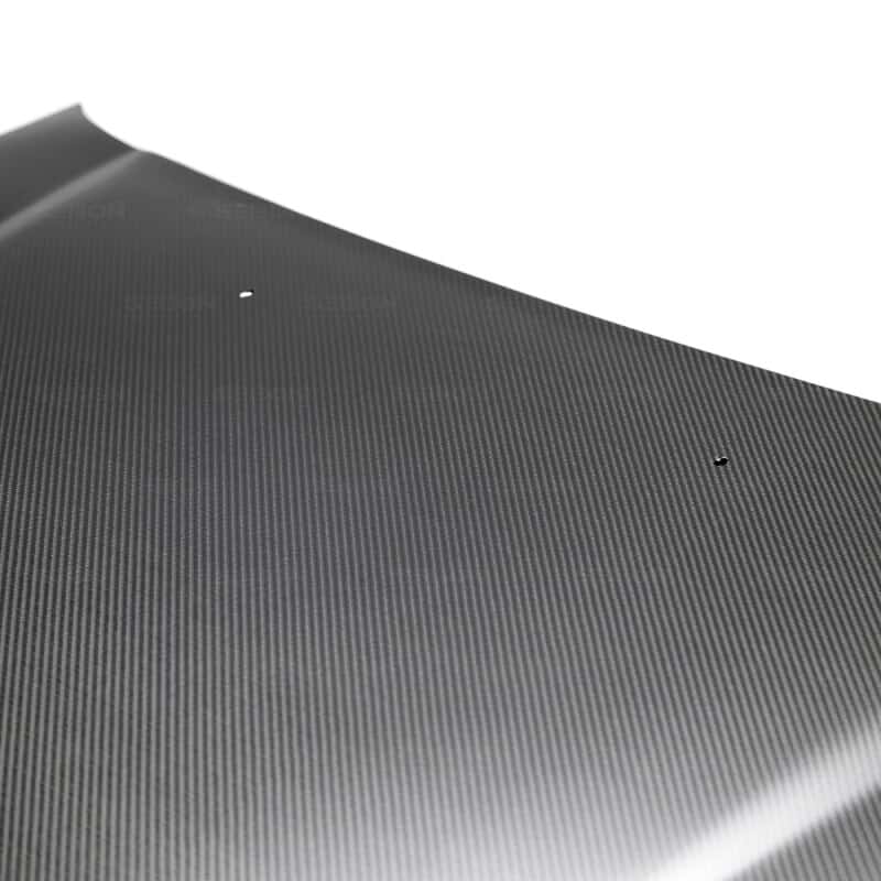 Seibon — Seibon 1992-1995 Honda Civic Coupe OEM-Style Dry Carbon Fiber Hood - view 4