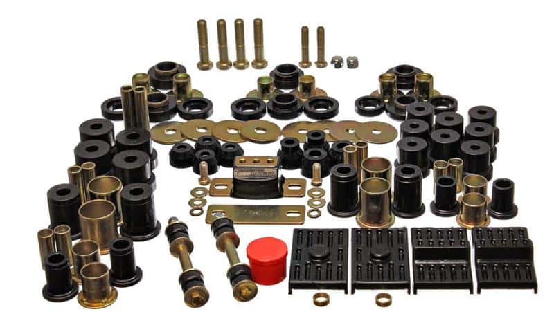 Energy Suspension — Energy Suspension 67-69 Chevrolet Camaro (w/multi leaf springs) Black Hyper-flex Master Bushing Set
Master Bushing Kit - view 4