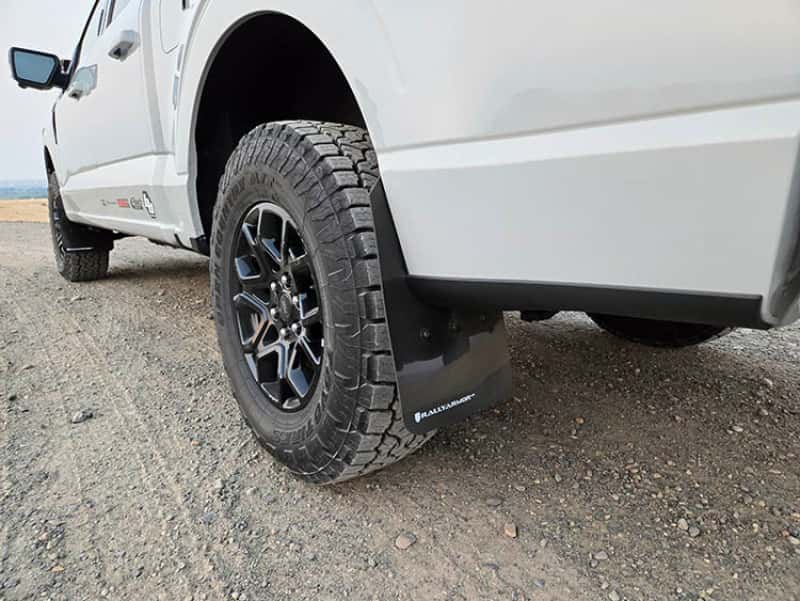 Rally Armor — Rally Armor 21-25 Ford F-150 (Excl. Raptor) Black UR Mud Flap w/Metallic Black Logo
Mud Flap - view 9
