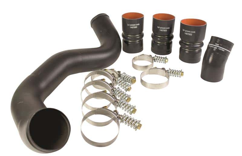 BD Diesel — BD Diesel Intercooler Hose & Clamp Kit w/Intake Pipe - 2003-2007 Ford 6.0L PowerStroke
HOSE & CLAMP KIT
TChrgrIcoolerHs - view 2