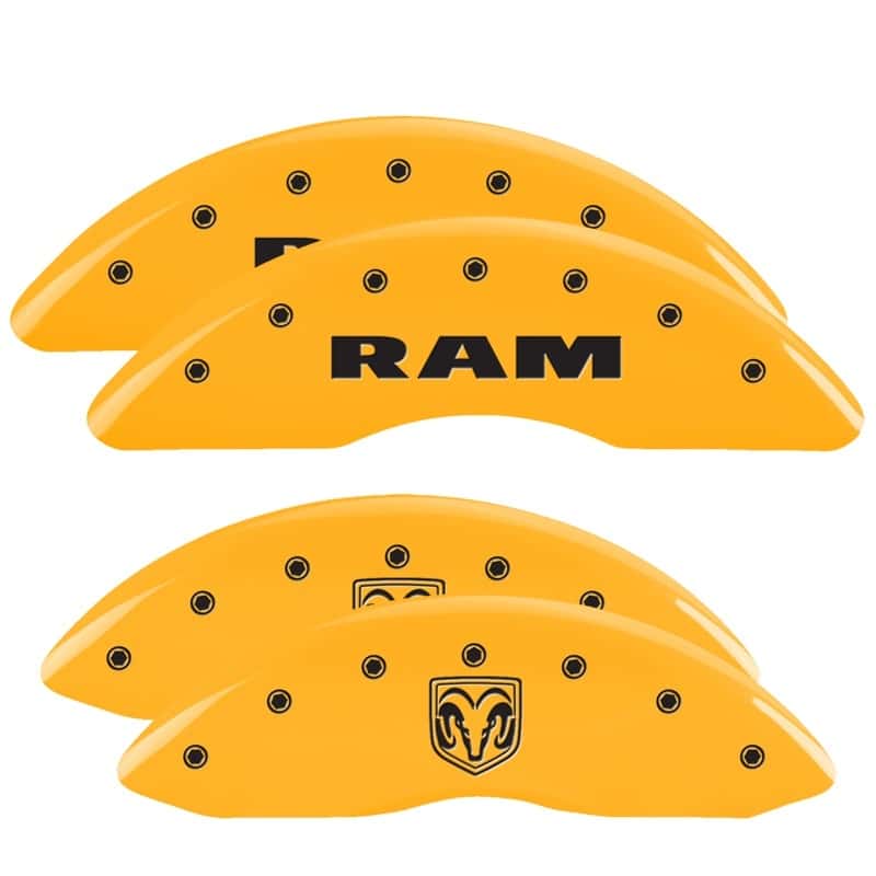 MGP — MGP 4 Caliper Covers Engraved Front Ram Rear Ramhead Yellow Finish Black Char 2010 Dodge Ram 2500
Caliper Covers - view 1