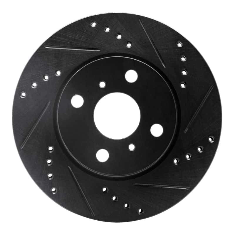 R1 Concepts — R1 12-15 Scion IQ Front Right Drilled & Slotted Black Brake Rotor
R1 Brake Rotor Drill - view 1