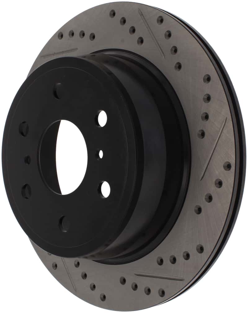 Stoptech — StopTech 05-10 GMC Sierra (w/ Rear Drum) / 07-09 GMC Yukon Rear Right Slotted & Drilled Rotor
Slot/Drill Rotor - view 4