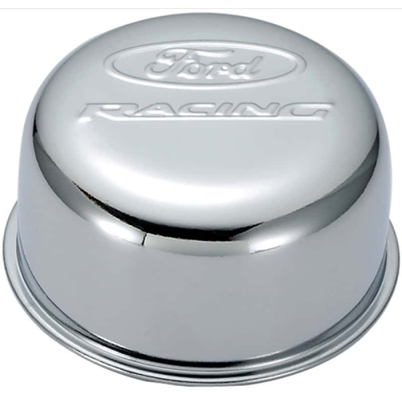 Ford Racing — Ford Racing Chrome Breather Cap w/ Ford Racing Logo - Twist Type
Oil Breather Cap - view 3