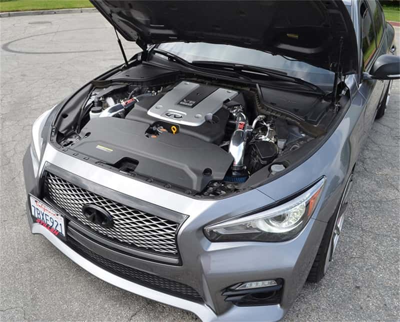 Injen — Injen 14 Infiniti Q50 3.7L V6 Black Dual Short Ram Intake w/ MR Techn and Heat Shields
Short Ram Intake
Air Intake Kit - view 5