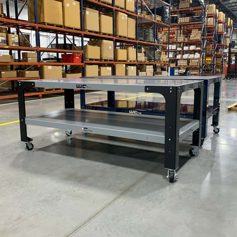 Wehrli — Wehrli Modular Steel Work Bench Leg Kit 40in Tall x .120in Thick - Flat Black
Wrk Bnch Leg Kit - view 5