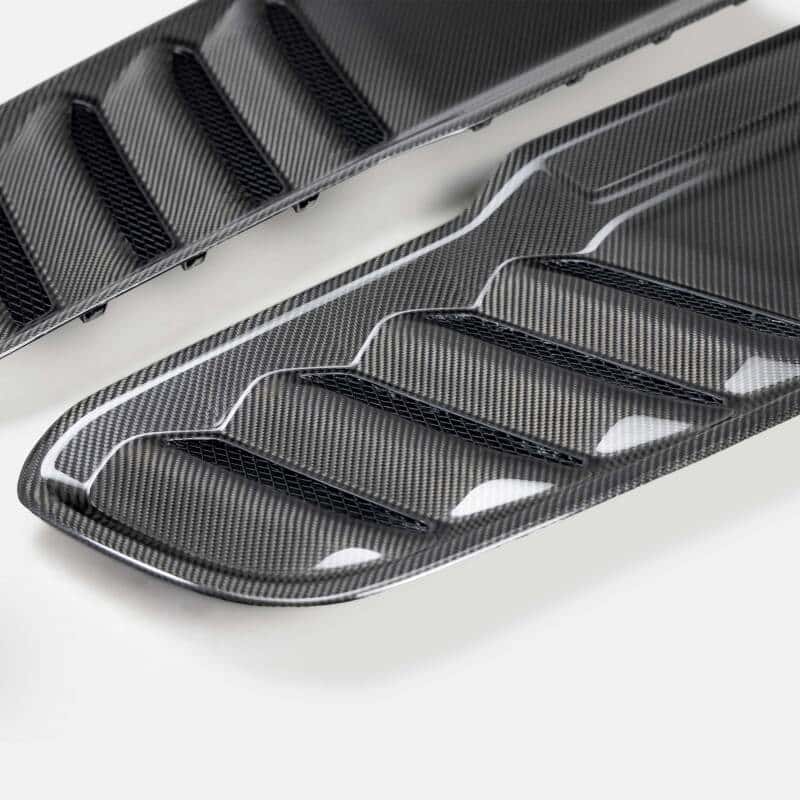 Anderson Composites — Anderson Composites 2021 Dodge RAM TRX Carbon Fiber Hood Vents - Type OE - view 3